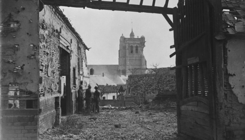 300_The Church at Caix. - Amiens. August, 1918.